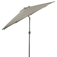 Taupe Tilt Hand Crank Outdoor Umbrella