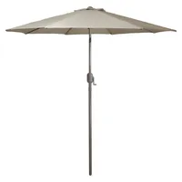 Taupe Tilt Hand Crank Outdoor Umbrella