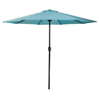 Turquoise Tilt Hand Crank Outdoor Umbrella