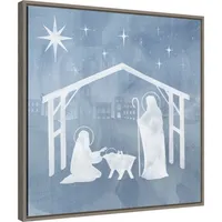 Holy Family Star Stable Framed Canvas Art Print