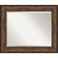 Bronze Frame Beveled Mirror, 35.5x29.5 in.