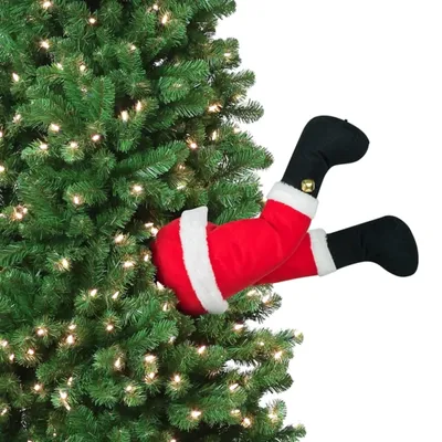 Kicking Santa Legs Christmas Tree Decoration