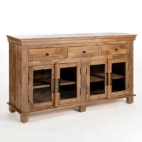 Easton Mango Wood 4-Door Cabinet