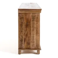Easton Mango Wood 4-Door Cabinet