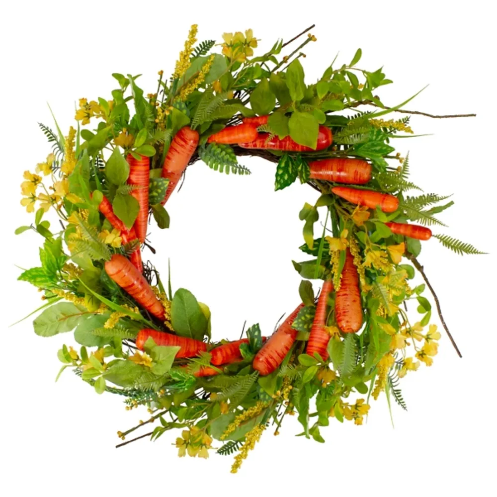 Springtime Carrots Easter Wreath