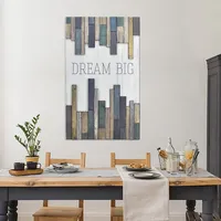 Dream Big Wood Slat Wall Plaque