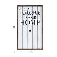 Welcome Interchangeable Wreath Wall Plaque