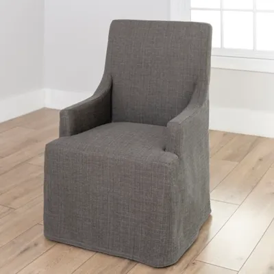 Stone Slipcover Captain Dining Chair