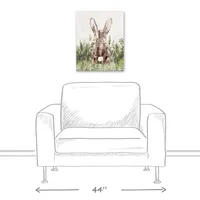 Bunny in Grass Canvas Art Print