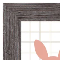 Pastel Easter Bunny Lineup Framed Art Print