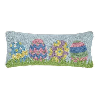 Hidden Eggs Easter Lumbar Throw Pillow