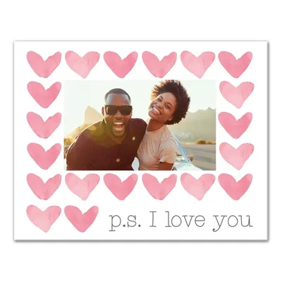 Personalized P.S. I Love You Valentine's Wall Art