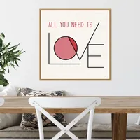 All You Need Is Love Valentine's Framed Wall Art