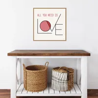 All You Need Is Love Valentine's Framed Wall Art