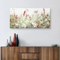 Sleepy Spring Meadow Canvas Art Print