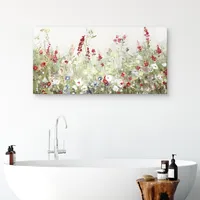 Sleepy Spring Meadow Canvas Art Print