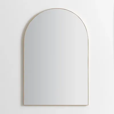 Gold Linear Arch Wall Mirror