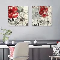 Red Gems Canvas Art Prints, Set of 3