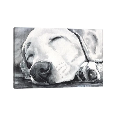 Happy Dreams Dog Giclee Canvas Art Print, 40x26