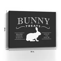 Bunny Treats Easter Canvas Art Print