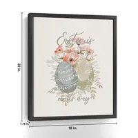 Easter Is On Its Way Framed Canvas Art Print