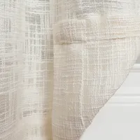 Linen Woven Single Curtain Panel, 84 in.
