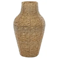 Natural Seagrass Tapered Coastal Vase, 18 in.