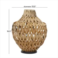 Natural Seagrass Tapered Neck Coastal Vase