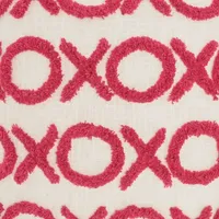 Hot Pink Tufted XOXO Pillow