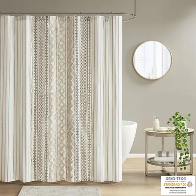 Textured Chenille Shower Curtain