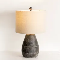 Black Concrete Porter Table Lamp
