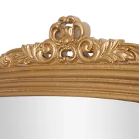 Antique Brass Ornate Filigree Mirror