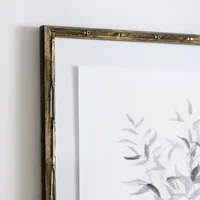 Watercolor Bamboo Leaves Framed Art Print