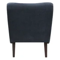 Deep Navy Piped Edge 2-pc. Chair and Ottoman Set