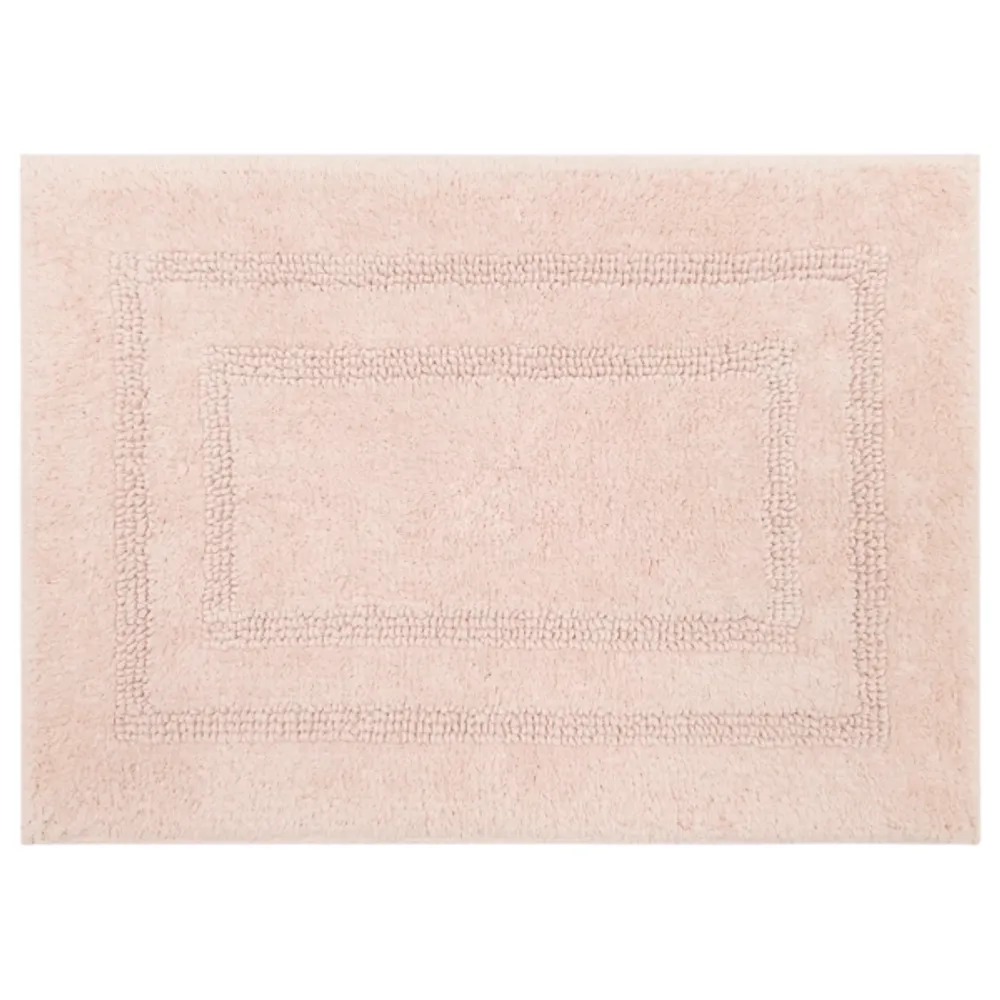 Blush Reversible Cotton Bath Mat