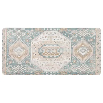 Mint Medallion Cushioned Kitchen Mat