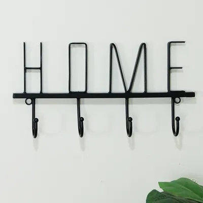 Black Metal Home Wall Hooks