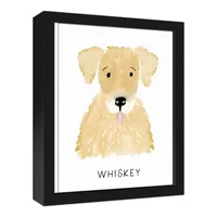 Personalized Golden Retriever Canvas Wall Plaque