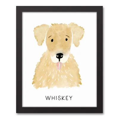 Personalized Golden Retriever Canvas Wall Plaque