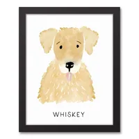 Personalized Golden Retriever Canvas Wall Plaque