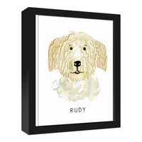 Personalized Golden Doodle Canvas Wall Plaque
