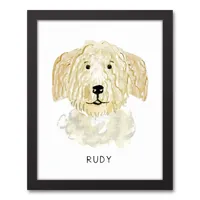 Personalized Golden Doodle Canvas Wall Plaque