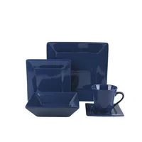 Royal Blue Squared 30-pc. Dinnerware Set