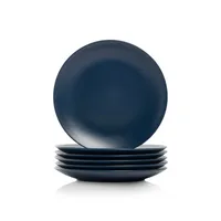 Dark Blue Classic Coupe Salad Plates, Set of 6
