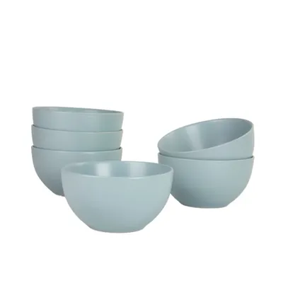 Mineral Blue Classic Coupe Cereal Bowls, Set of 6