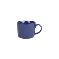 Cobalt Blue Linear Mugs, Set of 6