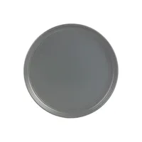 Dark Gray Linear Salad Plates, Set of 6