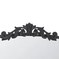 Black Floral Scroll Wall Mirror