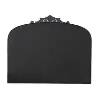 Black Floral Scroll Wall Mirror