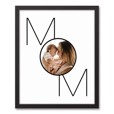 Personalized Simple Mom Photo Upload Canvas Print
